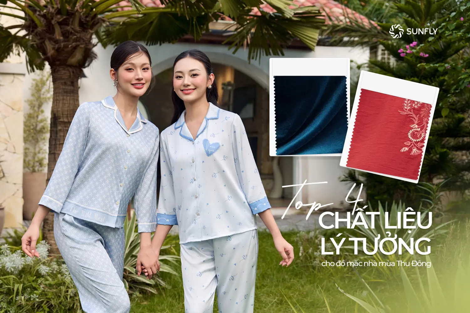 Top 4 chất liệu lý tưởng cho đồ mặc nhà mùa Thu Đông